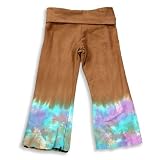 Rubbies - Girls Rollover Waist Tie Dye Pant, Brown
