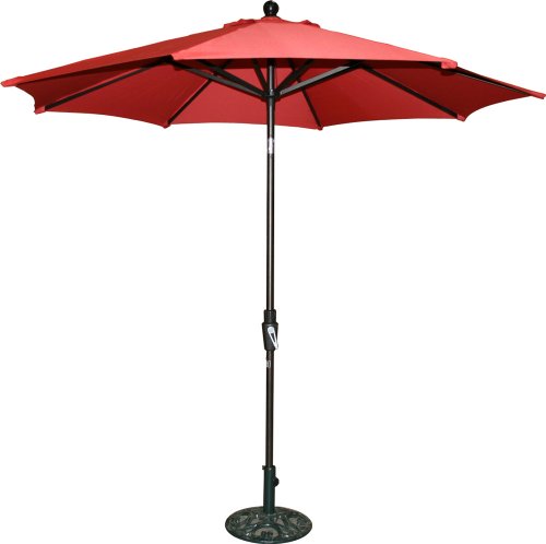 Ace Evert 9-Feet Auto Tilt Market Umbrella, Olefin Fabric, Terra Cotta