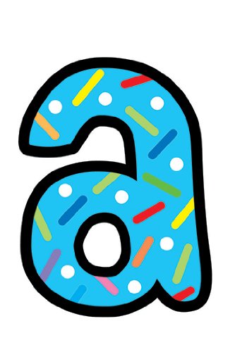 TEAM SPIRIT SPRINKLES LOWER CASE LETTER STICKERS