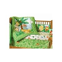 Animals of the Rainforest 4 piece Crib Bedding Set