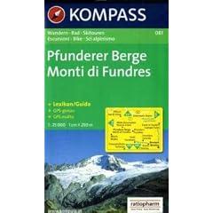 Pfunderer Berge / Monti di Fundre 1 : 25 000: Wander-, Bike- und Skitourenkarte. GPS-genau