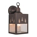 Yellowstone - 1 Light Small Rustic Outdoor Lighting Wall Lamp Fixture Tree - Bronze - B2544