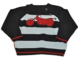 Hartstrings Boys Pullover Sweater Navy Blue Motorcycle Size 18 Months
