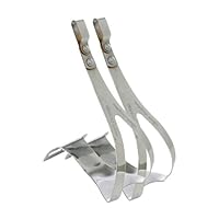 Zefal Bicycle Classic Steel Half Toe Clips, L/XL