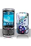 BlackBerry Torch 9800 Graphic Rubberized Shield Hard Case - Spring Blossom
