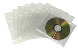 200 Polyclear Resealable Plastic CD Sleeves #CDSB02RSSL - Holds 1 Slimline (7mm) CD Jewel Box! (Import Single CD Reseals)