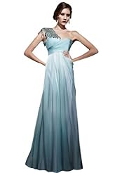 Sexy Applique Crystals Crystal Lace Beaded Chiffon/Taffeta/Tulle Wedding Dress 
