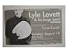 Lyle Lovett Handbill Poster And His Large Band Lisa Loeb