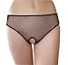 Fishnet Crotchless Panty with Open Butt in Black, White, Pink , Red or Blue