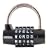 Wordlock PL-004-BK 5-Dial Padlock, Black