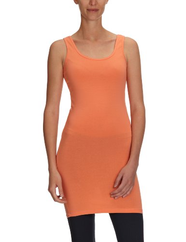 ONLY Damen Top, 15060056 LIVE LOVE X-LONG TANK TOP RPT, Gr. 36 (S), Orange (FUSION CORAL) Preisvergleich