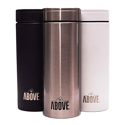 16 Above Stainless Steel Double Walled Vacuum Insulated Wide Mouth Water Bottle - 500ml (16.9oz)