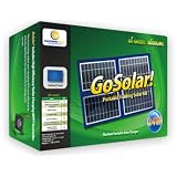 GoSolar! - 24W Portable Folding Solar Charger Kit - Charge Laptops, Phones & Batteries - Includes Li-Ion Battery, Jumper Cables, DC Inverter and 24 Watt Folding Panel - By California Solar Accessories ~ GoSolar!
