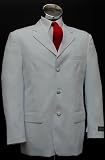 New Mens White Three Button Single Breasted Dinner Blazer Suit Jacket Sizes 38-52