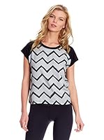 Blueberry Camiseta Manga Corta Betty (Gris / Negro)