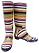 COACH PAMMIE SIGNATURE STRIPE RAIN SNOW BOOTS 8 NEW