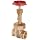 Milwaukee Valve 1156 Series Bronze Gate Valve, Industrial Service, Class 200, Rising Stem, NPT Female