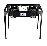 Stansport 2 Burner Cast Iron Stove with Stand (15,000 BTUs)
