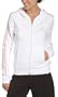 adidas Women's Essentials 3-Stripe Hoodie,White,X-Large