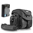 KIT Mantona Premium System Tasche schwarz + Bundlestar Qualit�tsakku f�r CANON LP-E6 mit Infochip - Intelligentes Akkusystem - 100% kompatibel *NEUE VERSION* F�r Canon EOS 60D 7D 5D Akku LP-E6