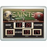 New Orleans Saints NFL 14" X 19" Scoreboard Clock