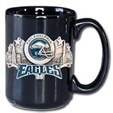Philadelphia Eagles VIP Black 12 oz Collector's Coffee Mug - NFL Football Fan Shop Sports Team Merchandise