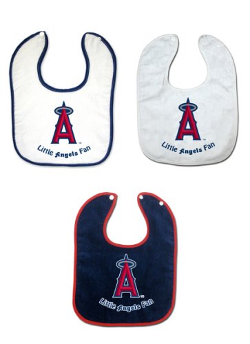 Los Angeles Angels 3 Pack Snap Bib Set