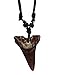 Shark Tooth Necklace - Resin Tooth - Adjustable Surfer Necklace - Brown Shark Teeth