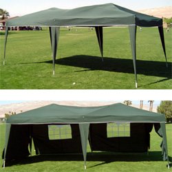 10 x 20 Pop-up WHITE Canopy w/ 6 Side Walls EZ to set up
