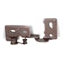 Snap Closing Semi-Concealed Hinges, Dark copper (pair)