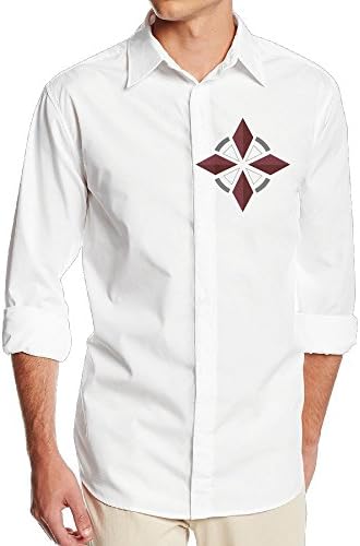 TLK Men's Casual U.S.S Resident Evil Long Sleeve Shirt Size L White