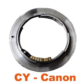 RainbowImaging AF Confirm Contax Yashica C/Y Lens To Canon EOS EF Mount adapter, for Canon 5D Mark II, 7D, 60D, 50D, 40D, 30D, 20D, 600D. 550D, 500D, 450D, 1000D etc, (AF-CY-EOS)