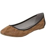 Pink Studio Women's Stefania Round Toe Flat,Camel,6.5 M US