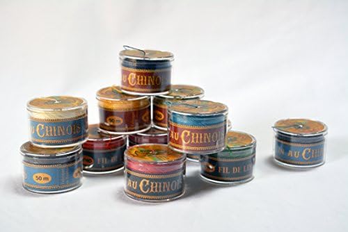 Fil Au Chinois Waxed Linen Single Ply Sewing Thread in 50m Capsules - CHOOSE your COLOR - MADE IN FRANCE (No. 678 Royal Blue)