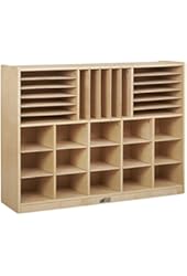ECR4Kids Birch Multi-Section Storage Cabinet