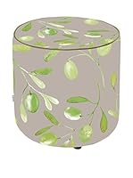 APOLENA Fodera Pouf (Gris/Verde)