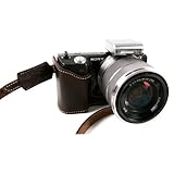 ソニー デジタル一眼α NEX-5用速写ケース（ストラップ付）チョコレート