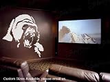 Vinyl Wall Art Decal Sticker White Gorilla Face (white color only)