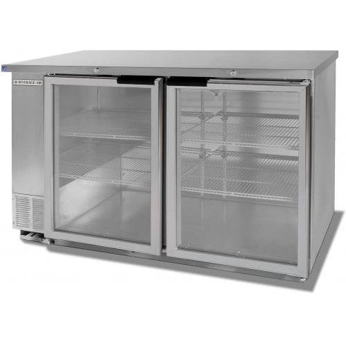 Beverage Air Bb58g-1-s 23. 7 Cu. Ft. Undercounter Refrigerator - Glass Doors / Stainless Steel Cabinet