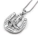 Horseshoe Cowboy Boots Pendant Necklace Lucky Western Cowgirl Charm Ladies Women Fashion Jewelry