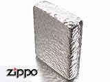 手彫りのようなシルバーつち目Zippo 5面柄