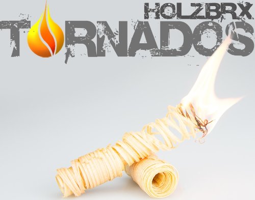 Holzbrx Tornados 1,5 kg (environ 135 pièces) Allume-feu - un produit 100% naturel