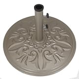 45 lbs Premium Aluminium Cast Umbrella Base Stand - Champagne