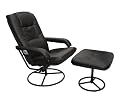 Comfort Products 60-0582 Heated Massage Recliner and Ottoman, Black