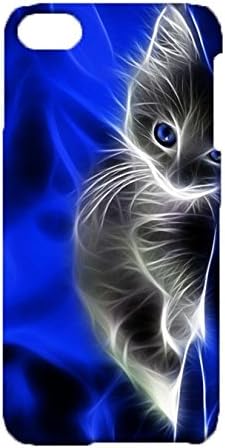 Ipod Touch 6th Generation Conservation Phone Case Skillfully Refinement Mobile Cover Snap on Ipod Touch 6th Generation Lying In The Gray Light Blue Kitten Design Pattern Cellphone Shell
