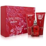 Amor Amor by Cacharel for Women 3 Piece Set Includes: 3.4 oz Eau de Toilette Spray + 3.4 oz Perfumed Body Lotion + 3.4 oz Perfumed Shower Gel