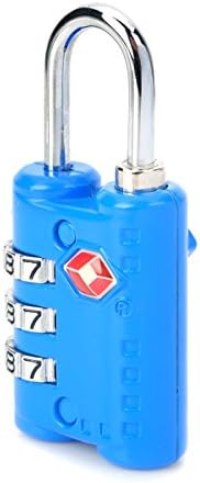 Just Lock---tsa Lock Combination Travel Luggage Padlock - Heavy Duty, Airport Security Friendly(blue) Free Shipping