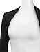 Doublju Womens Long Sleeve Ruched Bolero Shrug Open Cardigan