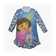 Dora & Boots "Shining Star" Long-sleeve, Ruffled, nightgown for girls