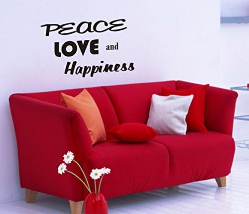Peace Love and Happiness wall decal sticker